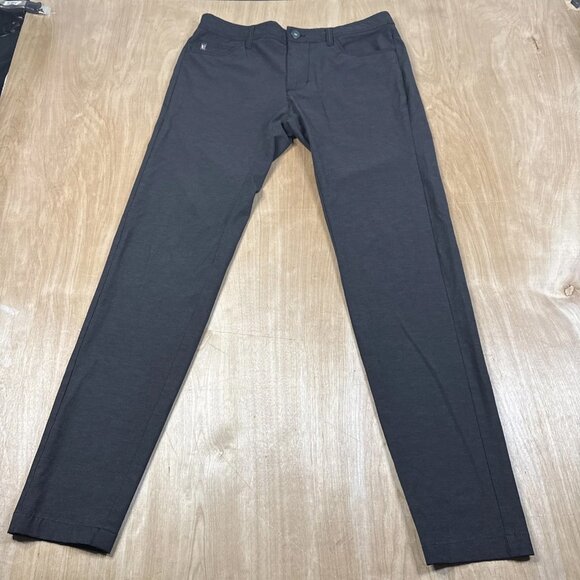 Linksoul Mens Dark Gray Performance Straight Stretch Golf Pants Size 32 X 32 - Picture 1 of 6